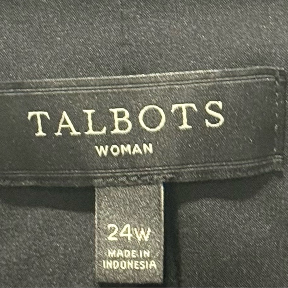 Talbots velvet‎ Black Women's Blazer with Gold Buttons 24W - Picture 3 of 12